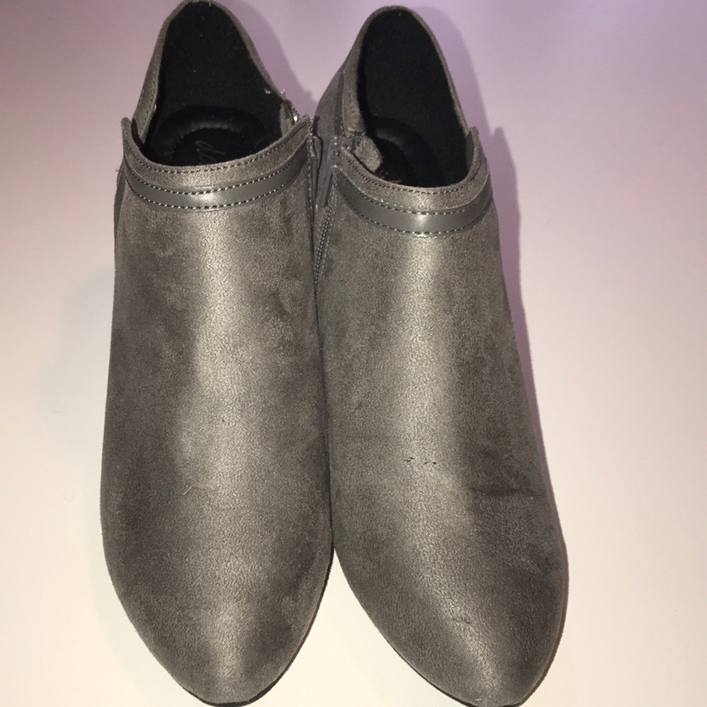 Grey Suede Booties - Picture 2 of 4